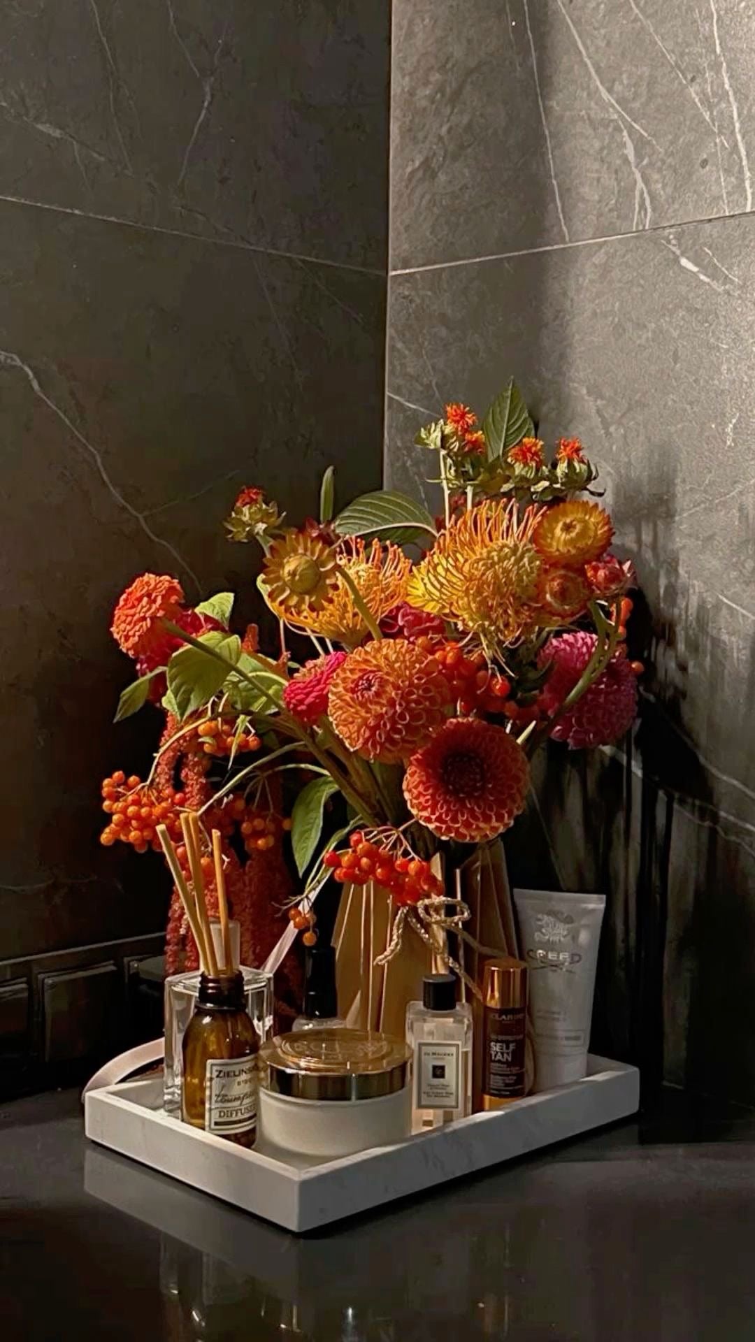 Luxury floral styling for interiors