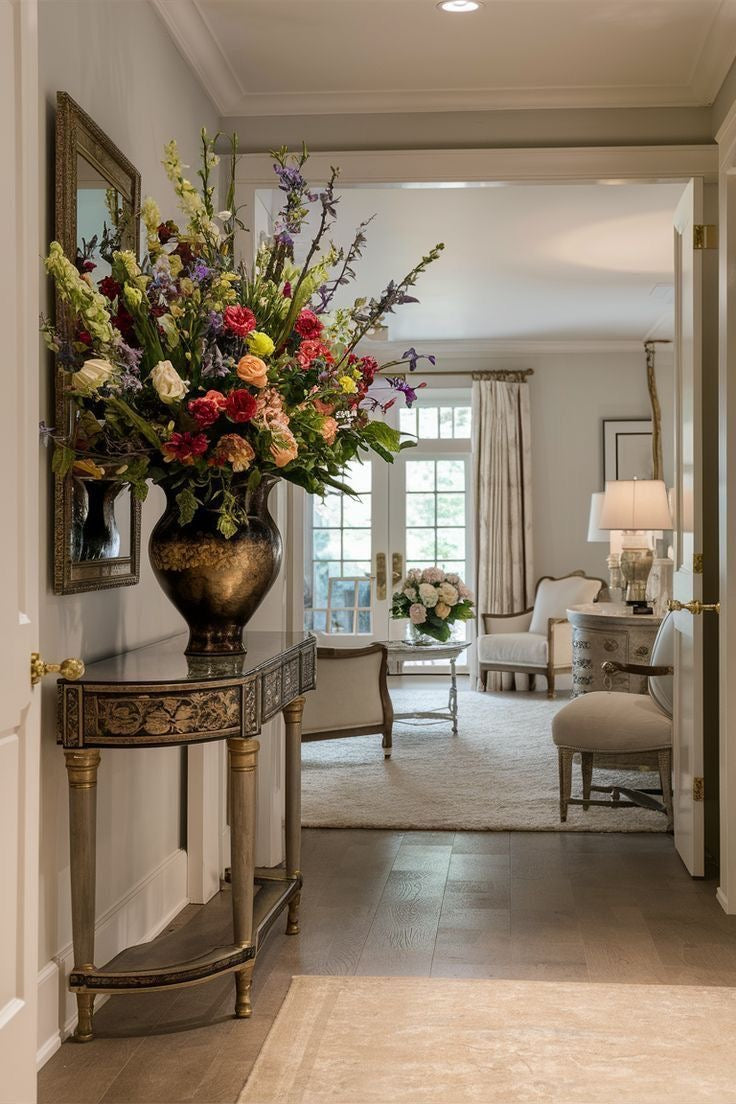 Luxury floral styling for interiors