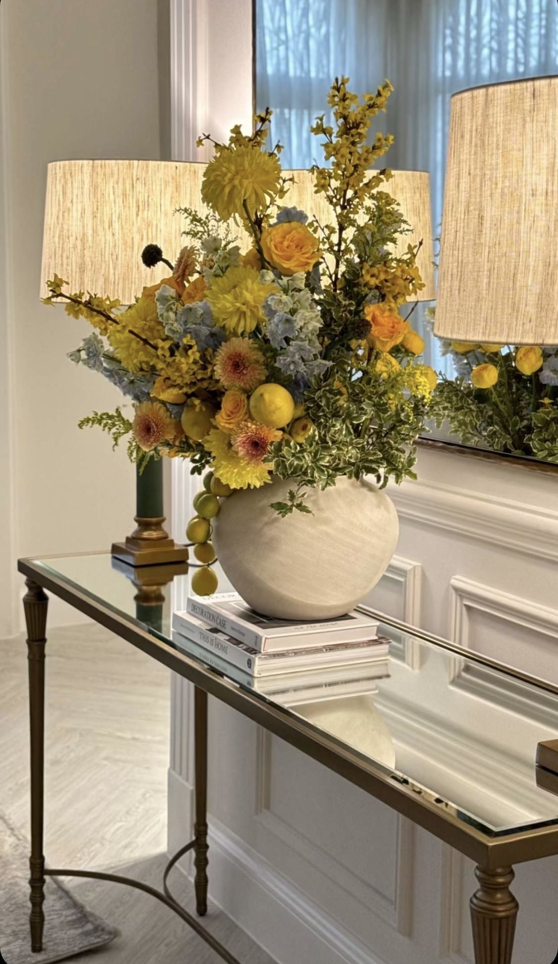 Luxury floral styling for interiors
