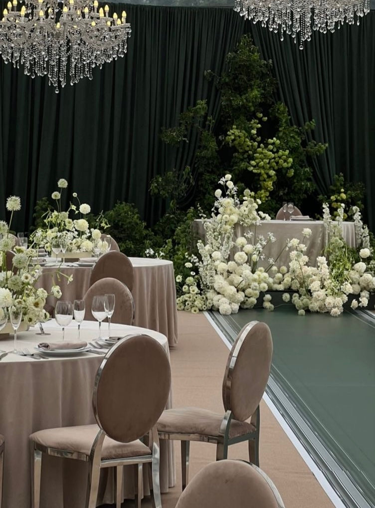 Weddings & events floral decoration Green & White