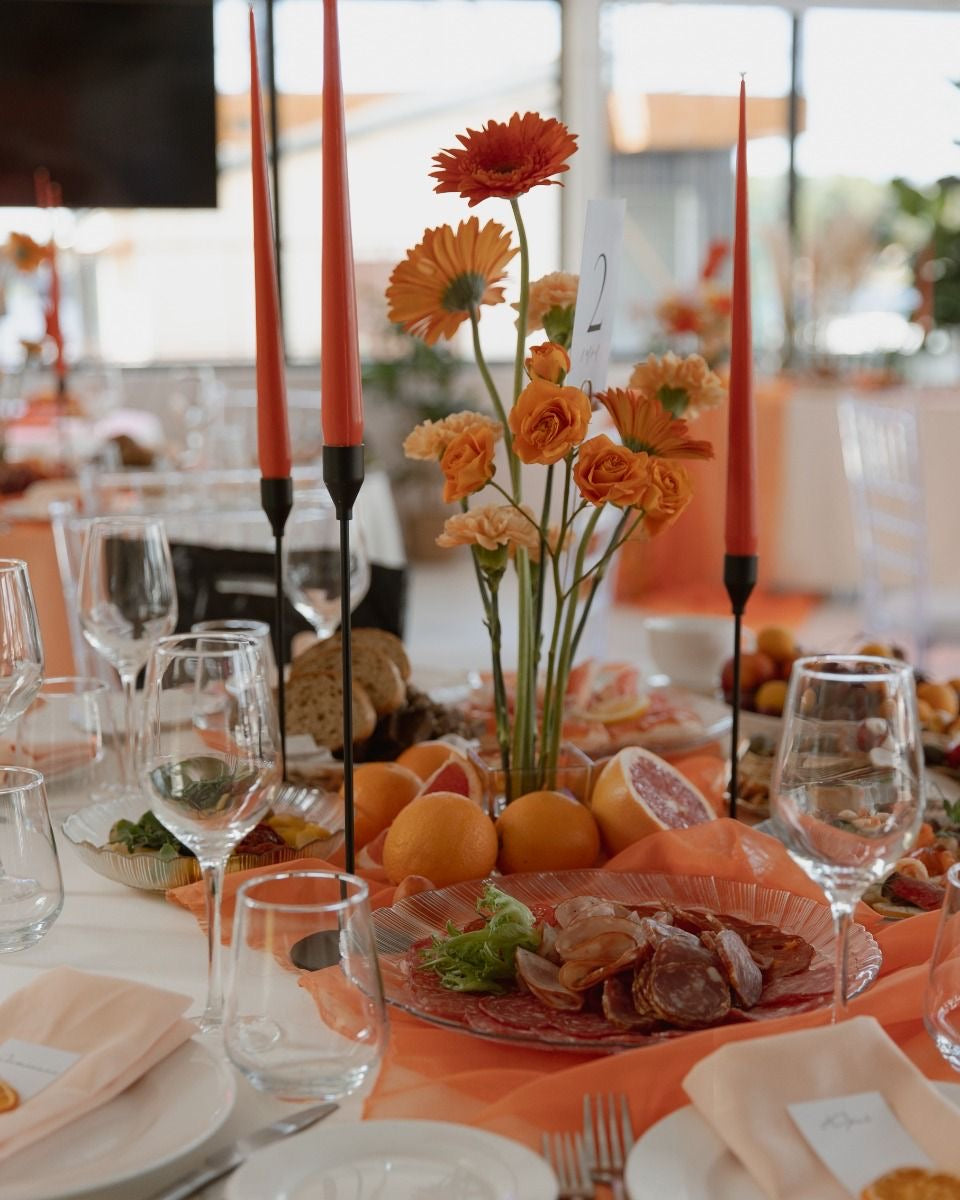Weddings & events floral decoration Orange