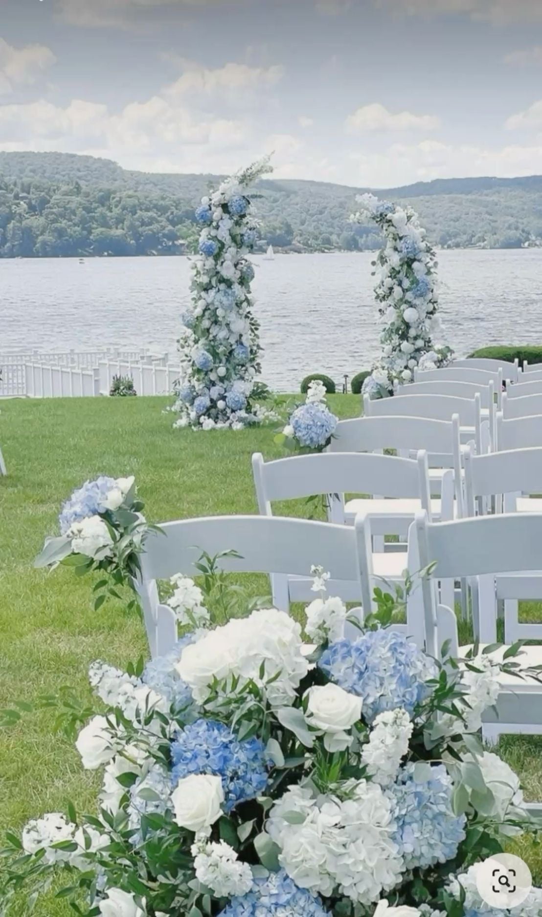 Weddings & events floral decoration Blue