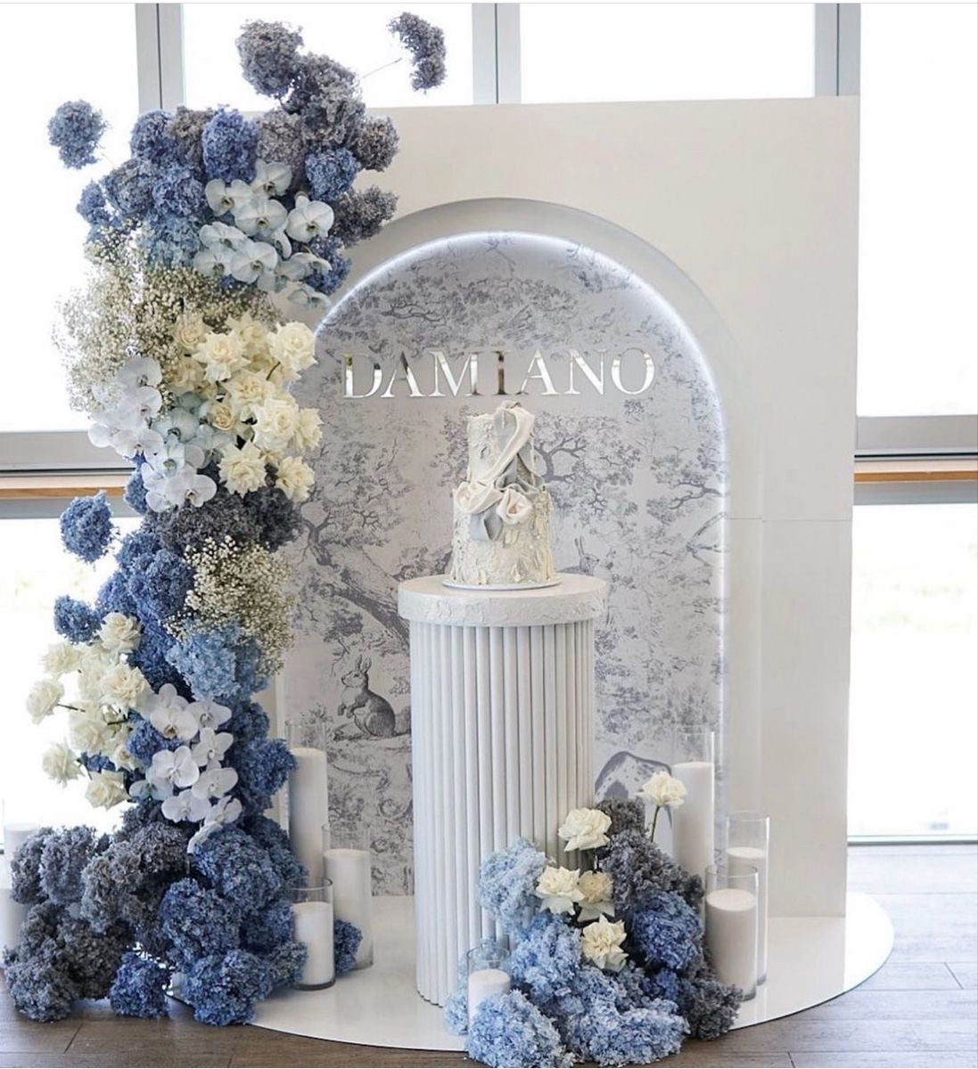 Weddings & events floral decoration Blue