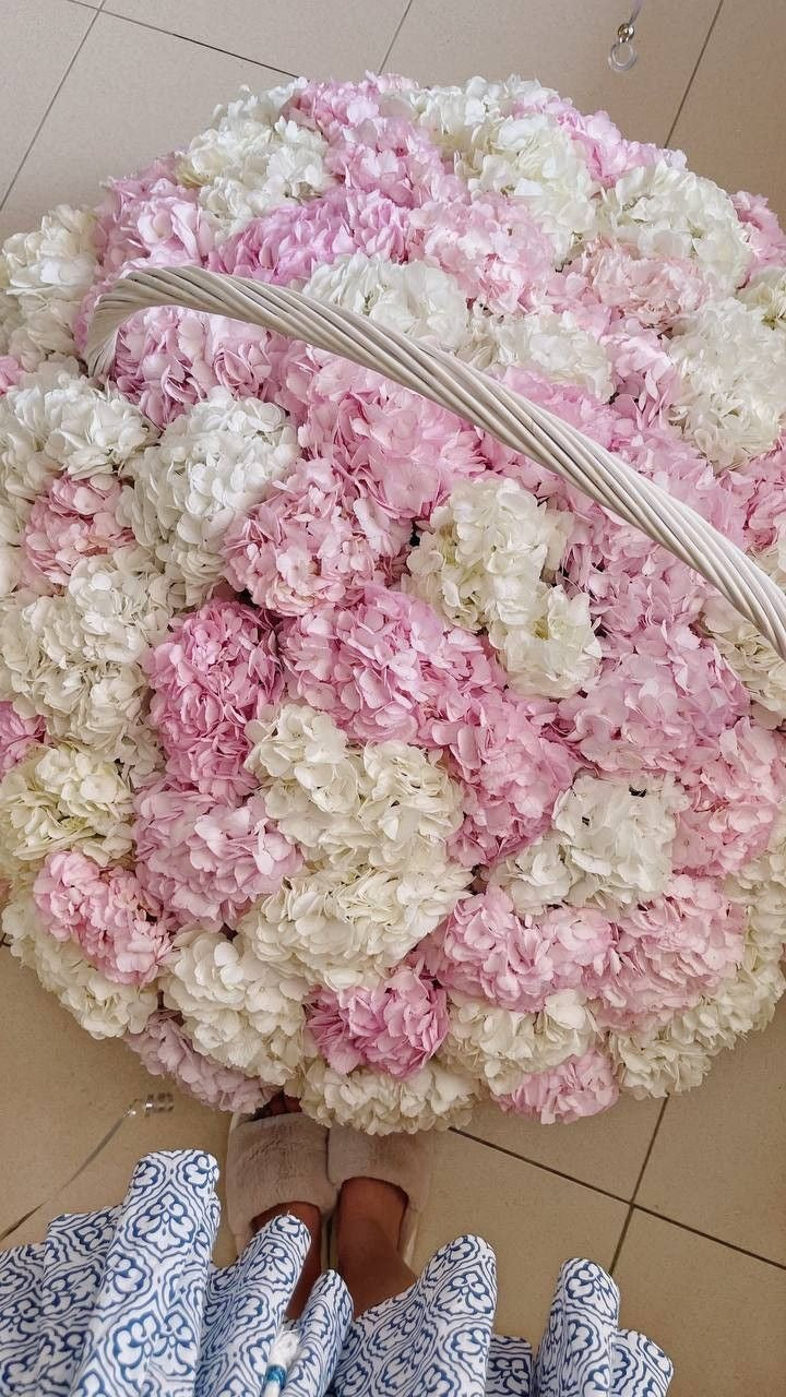 Large Hydrangeas basket