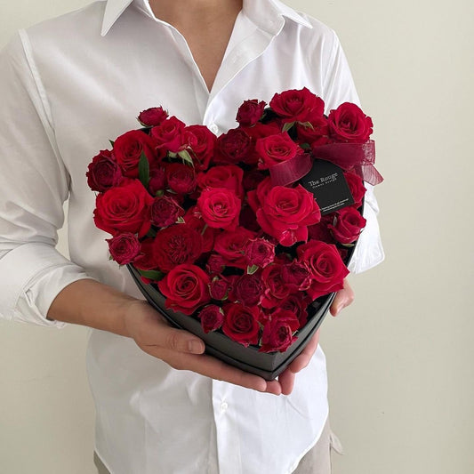 Heart box Red Roses