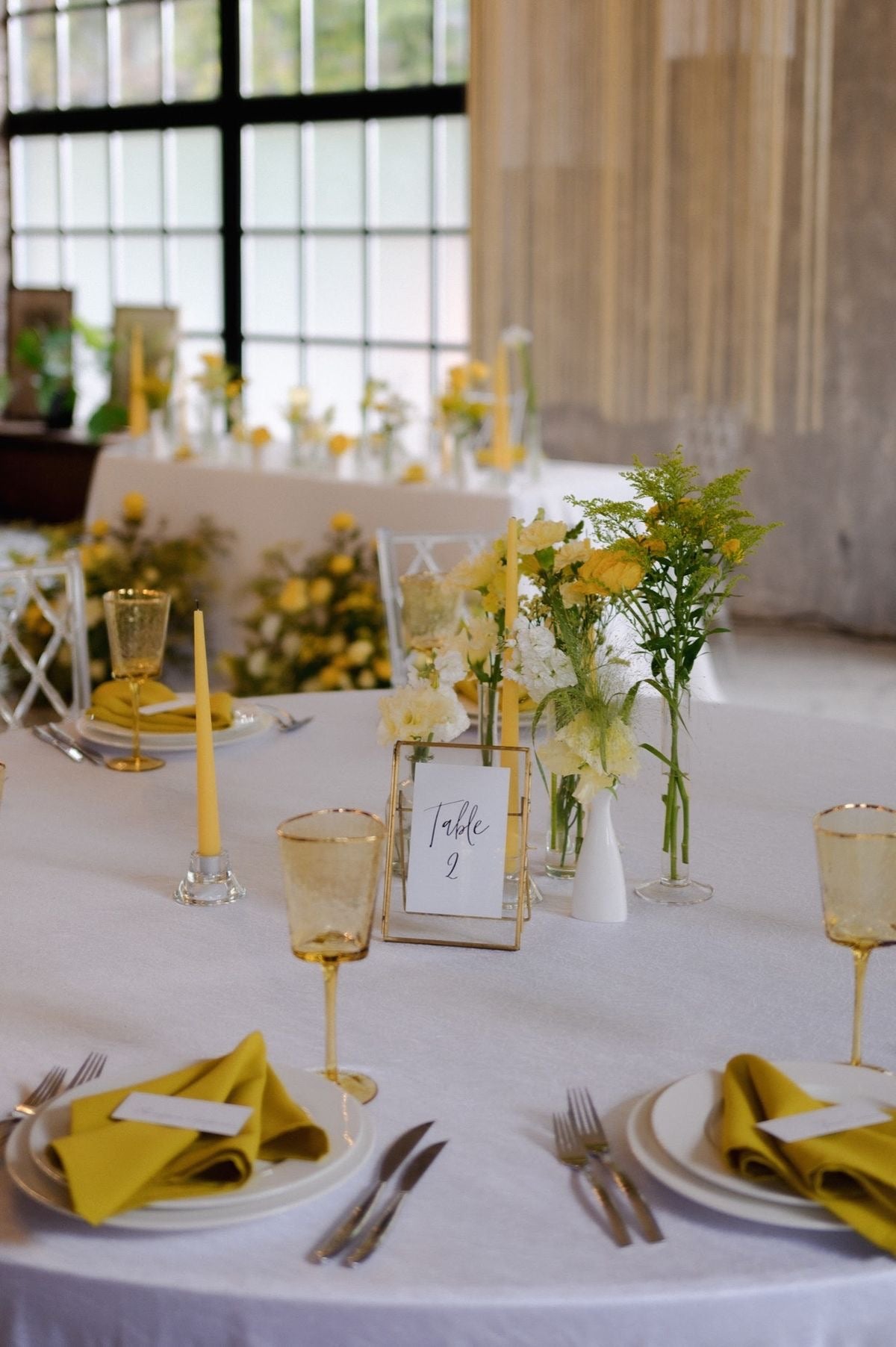 Weddings & events floral decoration Yellow