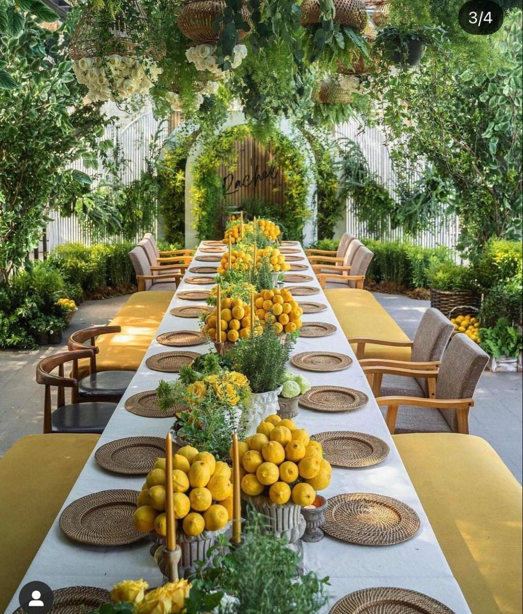 Weddings & events floral decoration Yellow