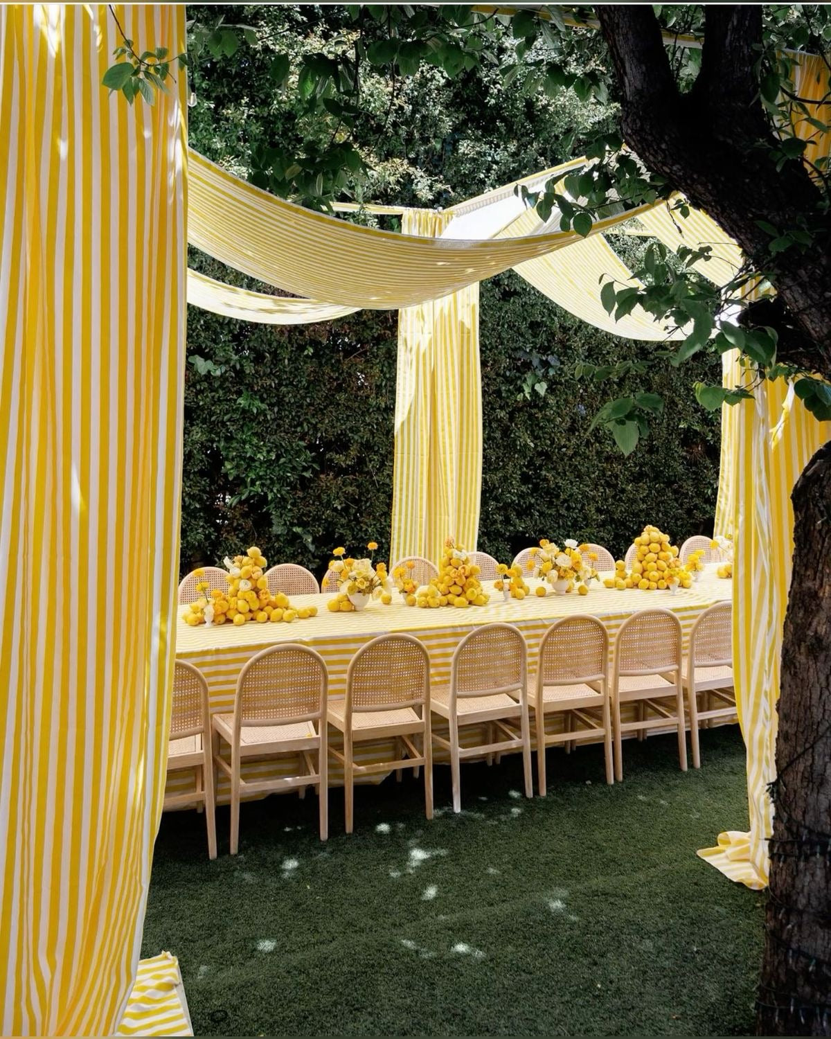 Weddings & events floral decoration Yellow