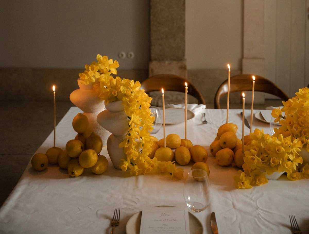 Weddings & events floral decoration Yellow