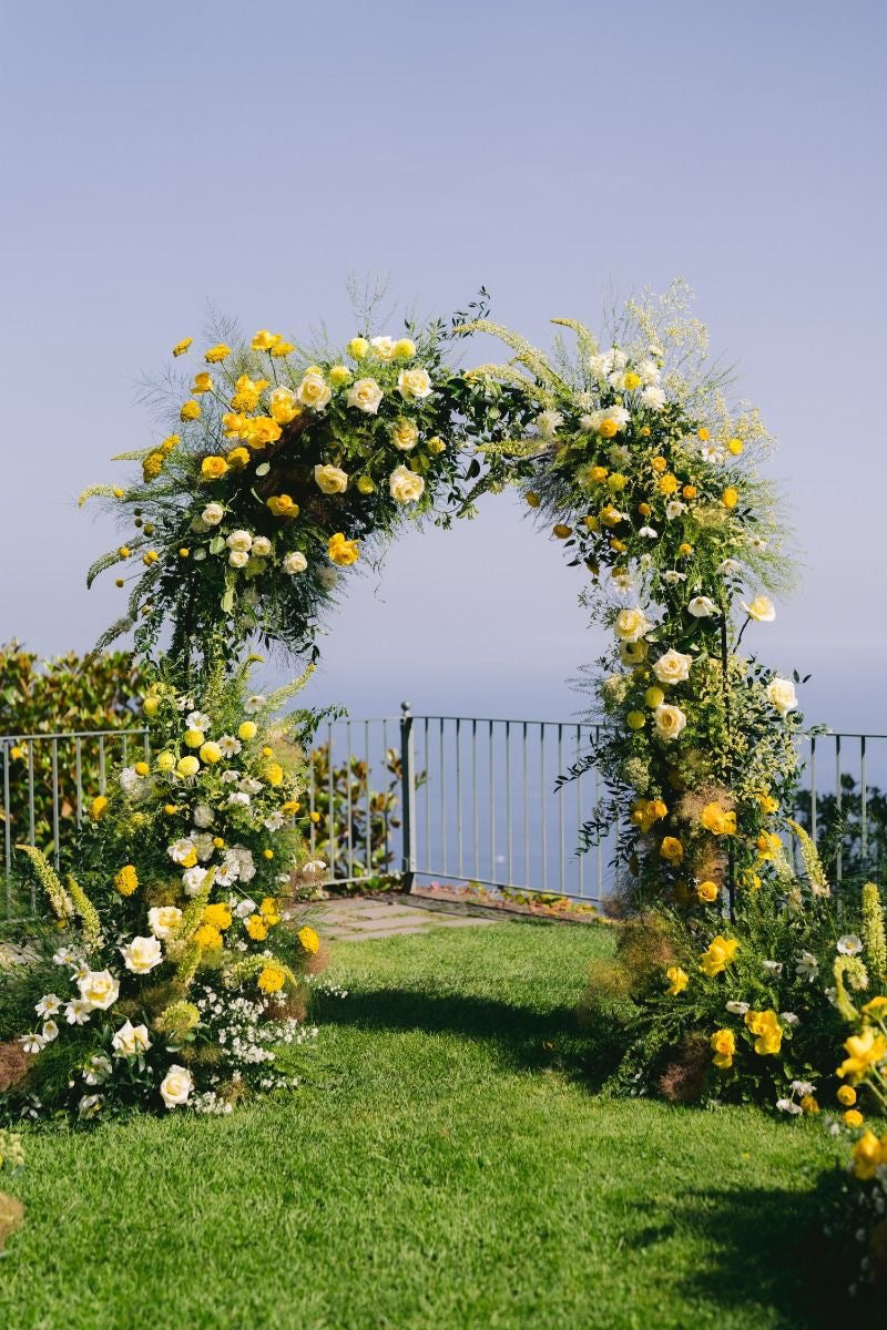 Weddings & events floral decoration Yellow