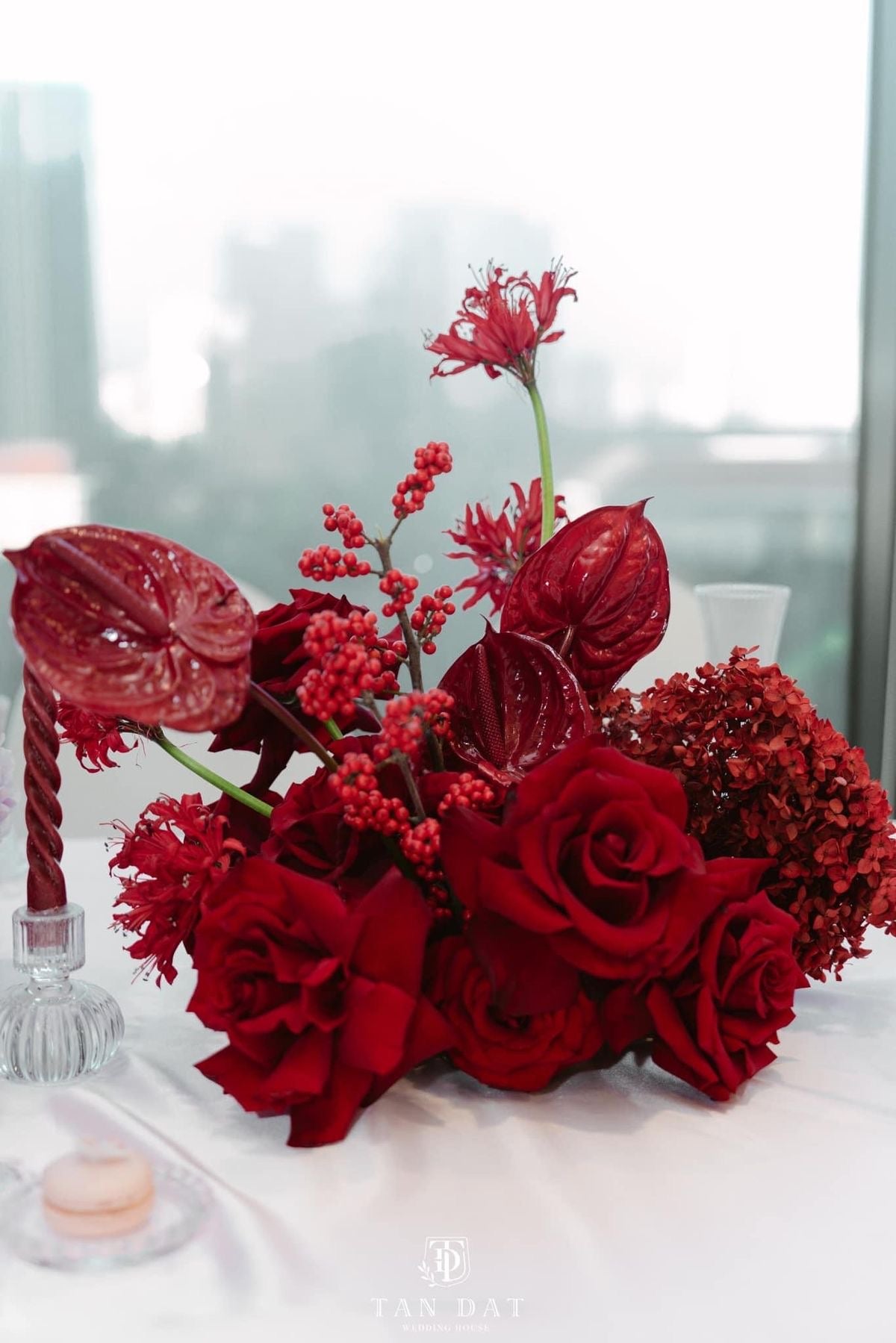 Weddings & events floral decoration Red