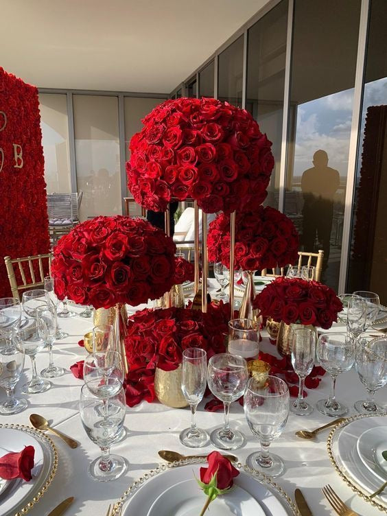 Weddings & events floral decoration Red