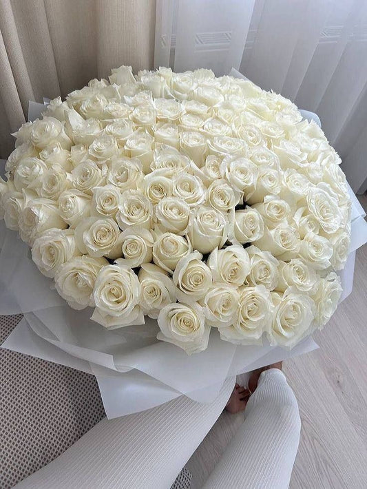 White Premium Roses